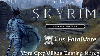 Skyrim Vore Ep7 Vilkas Tests Khryzz 💀 DevourmentMod [upl. by Hollister]