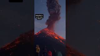 ERUPTING Volcano Encounter CAUGHT on Camera volcano eruption shorts trending history [upl. by Darill87]