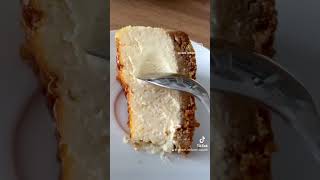 A dziś sernik baskijski ❤️ Lubicie 😋sernik ciasto cake sweet yummy food cheesecake love [upl. by Hayikat357]