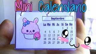 Ideas para organizarte Haz un mini calendario fácil  Easy mini calendar [upl. by Angelica]