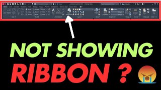 ribbon bar not showing in autocad fix it [upl. by Lala]