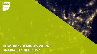 How does Demings work on quality help us  South Yorkshire branch [upl. by Derfliw]