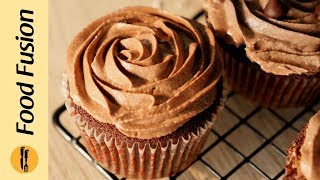 Chocolate Cupcakes Recipe By Food Fusion [upl. by Sammie]