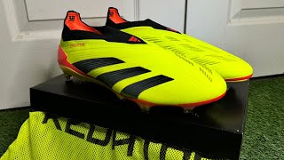 Adidas Predator Elite Laceless Boots Review  On Feet amp Unboxing ASMR  Adidas Citrus Pack 4K [upl. by Grof]