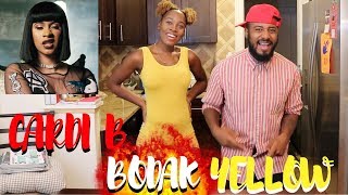 CARDI B  BODAK YELLOW MUSIC VIDEO REACTION [upl. by Annaeiluj418]