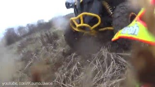 Canam renegade 1000cc Wash Out On Mx track CRASH [upl. by Nnyliram]