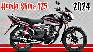 Honda Shine 125 New Model 2024  4 New Updates  On Road Price  Best Bike Under 125cc Segment [upl. by Sidnarb]