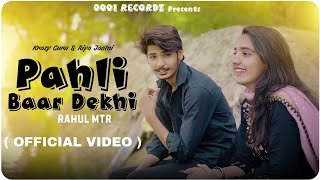 Pehli Bar Dekhi Official Video Rahul MTR  Krishan  Krazy Guru amp Riya Jaatni  Haryanvi song 2024 [upl. by Aihsak108]