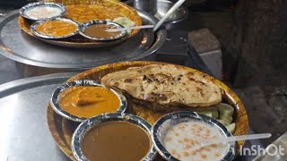 100 Rs Chur Chur Naan Thali😱 Amritsari Thaali  Shahi paneer Dal makhani Raita 2024veg Thali [upl. by Nylave]