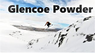 Bluebird Powder Skiing and Drops at Glencoe  Scotland [upl. by Ellimaj]