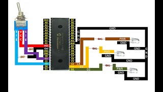 PIC16F877A interface 3 pin toggle switch [upl. by Handal935]