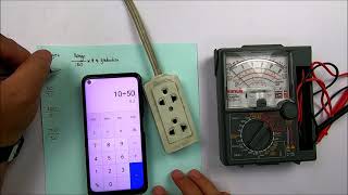 Using Analogue Multimeter as Voltmeter Voltage Reading in AC [upl. by Nyvek633]