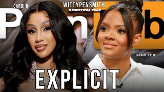 Cardi B amp Candace Owens Feud Continues Regarding Explicit Sites Reaction [upl. by Akienom]