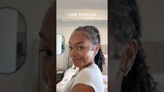 SAVE YOUR EDGES  Low Tension Natural Hairstyle [upl. by Lisette]