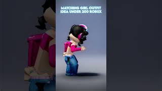 roblox MATCHING outfits under 200 robux NO HEADLESS OR KORBLOX shorts [upl. by Nnylecoj]