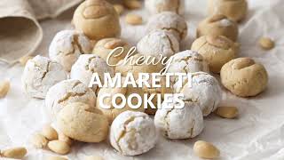 Chewy Amaretti Cookies GlutenFree [upl. by Hodges]