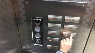 수원 갤러리아 백화점 주차타워 연결 현대 엘리베이터 탑사기 17인승 1150kg Hyundai Elevator [upl. by Rehpinej]