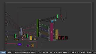 Digital Logic Sim 8 BIT Computer Another attempt at a good Control Unit [upl. by Maitund]