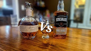 Blantons vs Benchmark single barrel bourbon whisky Smalltownbourbon [upl. by Eila127]