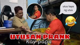 UTUSAN PRANK KAY PAPU inis na inis siya [upl. by Leimad]