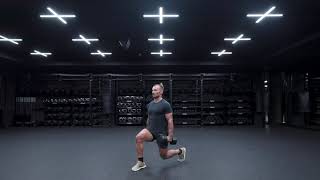 How To Dumbbell Alternating Forward Lunge [upl. by Amirak]