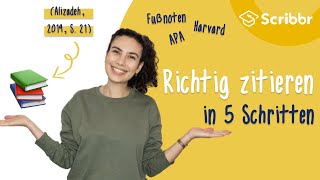 Richtig zitieren in 5 Schritten  Scribbr 🎓 [upl. by Charley]