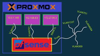 Setup VLAN on pfSense virtualized in Proxmox [upl. by Etterual]