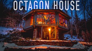 Berkshires Octagon Glass House Tour  Stunning Massachusetts Cabin Rental [upl. by Eidnil]