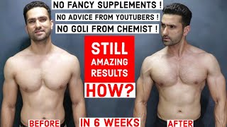 6 Weeks Body Transformation  Diet Workout And Everything You Need To Know Hindi [upl. by Atikin]