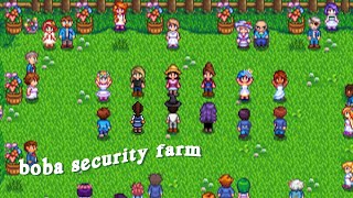 boba security farm 🌻 spring amp summer year 1  stardew valley [upl. by Shaylah658]