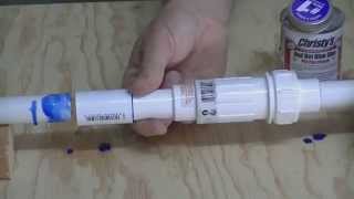 How To Repair PVC Slip and Compression Couplings By Everything Home TV [upl. by Hajidak]