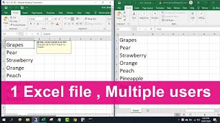 Make 1 Excel file allow Multiple Users at the same time  NETVN [upl. by Anoid]