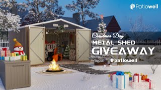 Shedding Light on Christmas Win Big in Patiowell Storage Shed Giveaway [upl. by Nnov]