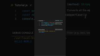 how to change a string to uppercase or lowercase in JavaScript coding javascript shorts tutorial [upl. by Aneret383]