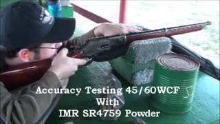 1876 Winchester 4560WCF Testing Handloads [upl. by Glassman]