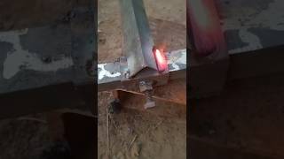 Stick welding position for beginners trendingshorts stickweldingfabrication [upl. by Netsrijk]