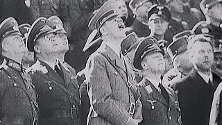 Hitler Speeches  Stock Footage [upl. by Obelia]