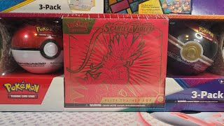 Opening Costcos 3Pack Bundle Scarlet amp Violet Base Set Koraidon ETB amp Poké Ball Tins [upl. by Lalage637]