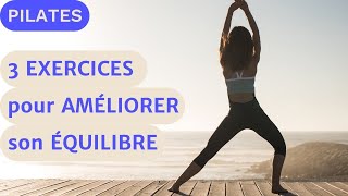 PILATES  AMÉLIORER son ÉQUILIBRE  3 EXERCICES simples pour renforcer ses chevilles [upl. by Aicac]