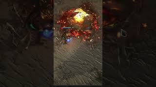 Detonate Dead of Chain Reaction skill display shorts  Path of Exile [upl. by Enelhtak451]