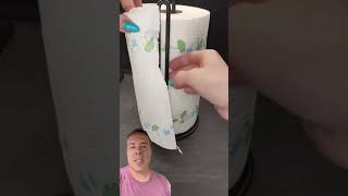 Forma correta de utilizar o papel toalha no suporte shorts curiosidades dicas lifehacks [upl. by Eadrahc696]