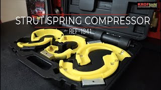 KROFtools 1941  Macpherson Strut Spring Compressor [upl. by Adnot361]