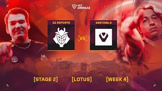 G2 Esports vs Sentinels  VCT Americas Stage 2  W4D3  Map 2 [upl. by Ermina104]