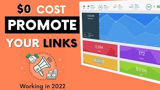 FREE Advertising Websites 💥Best Ways to Promote Affiliate Links Free 2022 [upl. by Wanda179]