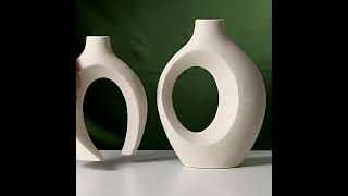 Vase Moderne en Céramique – Design Sculptural Blanc ou NoirSeasons™ [upl. by Sylirama]