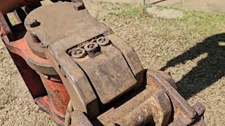 ANT HYDRAULIC AUTOMATIC TILTING HITCH UNLATCHING PROBLEM ON KUBOTA U554 [upl. by Anaer]