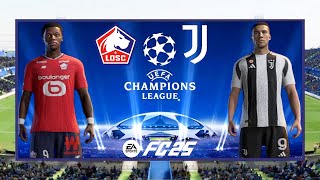 Lille vs Juventus  UEFA CHAMPIONS LEAGUE 2425  Matchday 4  2024 Full Match 4K  FC 25 [upl. by Marijane]