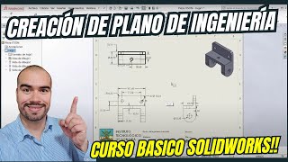 PLANOS de INGENIERÍA en SOLIDWORKS  Curso COMPLETO [upl. by Cletis]