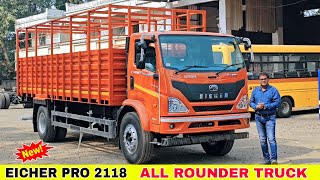 EICHER PRO 2118  All Rounder Truck  Price Mileage Specifications Review eichermotors [upl. by Anyat98]