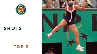 Top 5 Shots  RolandGarros [upl. by Eignat837]